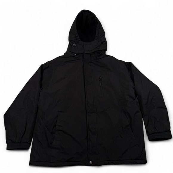 Snozu Platinum Collection Mens XXL Black Hooded Winter Jacket Coat - Picture 1 of 12
